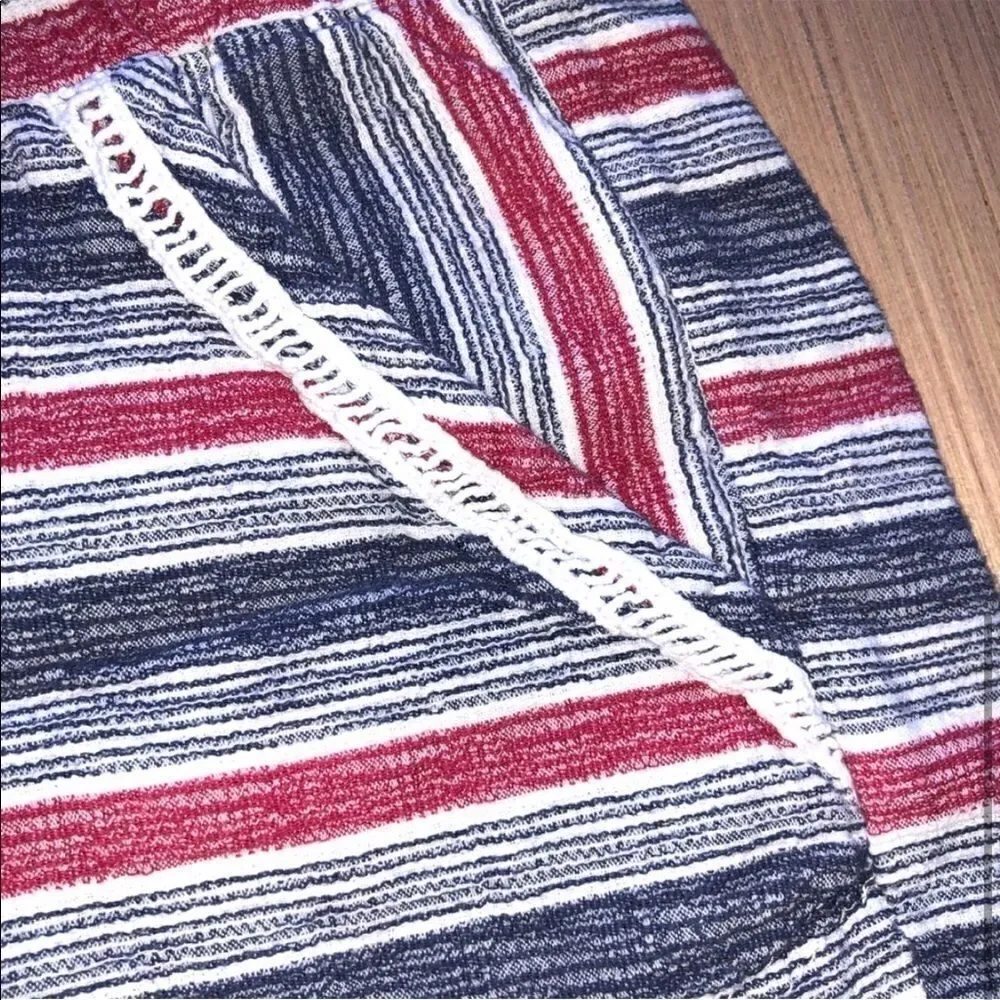 Jolt Red White & Blue Striped Shorts